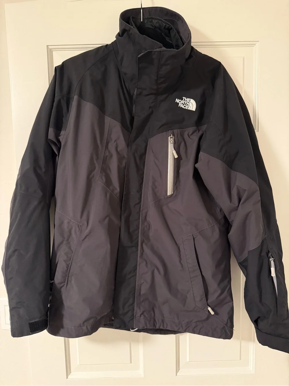 The North Face Men's Black & Gray 3-in-1 Waterproof Jacket